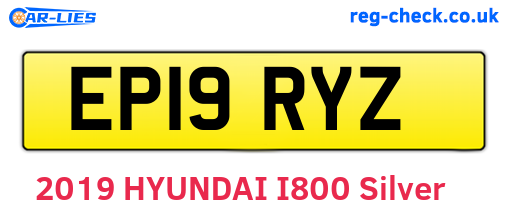 EP19RYZ are the vehicle registration plates.