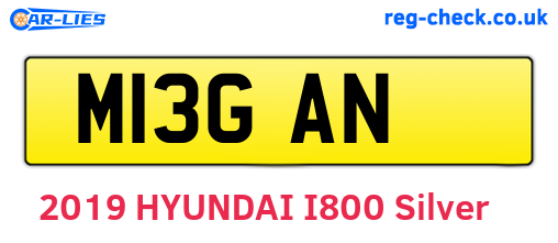 M13GAN are the vehicle registration plates.
