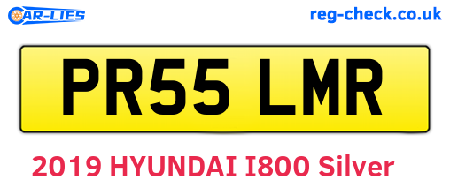 PR55LMR are the vehicle registration plates.