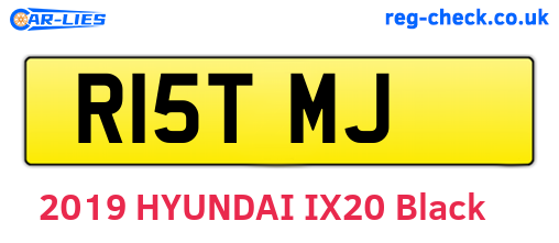 R15TMJ are the vehicle registration plates.