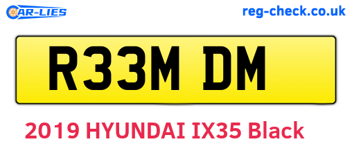 R33MDM are the vehicle registration plates.