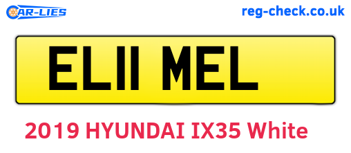 EL11MEL are the vehicle registration plates.