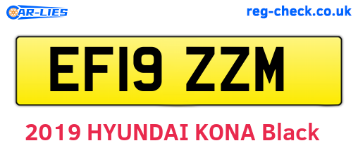 EF19ZZM are the vehicle registration plates.