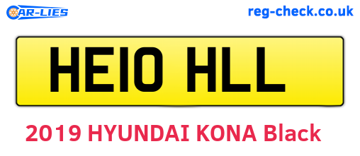 HE10HLL are the vehicle registration plates.