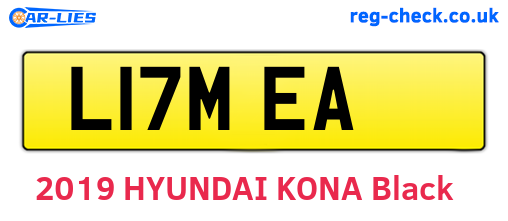 L17MEA are the vehicle registration plates.