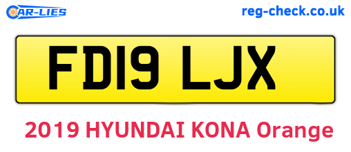 FD19LJX are the vehicle registration plates.