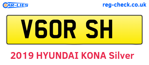 V60RSH are the vehicle registration plates.