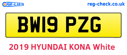 BW19PZG are the vehicle registration plates.