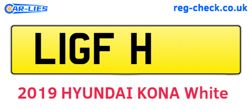 L1GFH are the vehicle registration plates.
