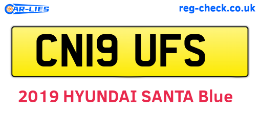 CN19UFS are the vehicle registration plates.