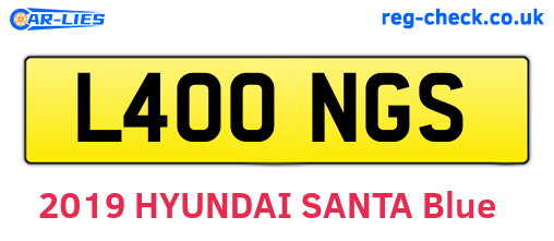L400NGS are the vehicle registration plates.