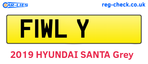 F1WLY are the vehicle registration plates.