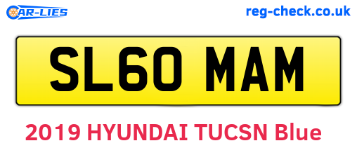 SL60MAM are the vehicle registration plates.