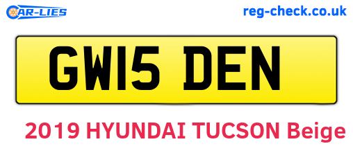 GW15DEN are the vehicle registration plates.