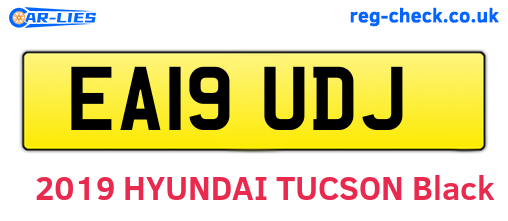 EA19UDJ are the vehicle registration plates.