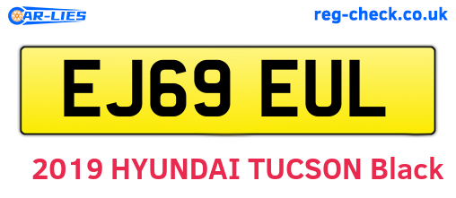EJ69EUL are the vehicle registration plates.