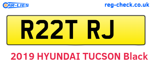 R22TRJ are the vehicle registration plates.