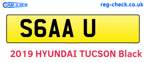 S6AAU are the vehicle registration plates.