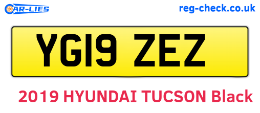 YG19ZEZ are the vehicle registration plates.