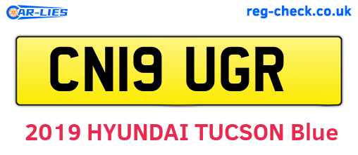 CN19UGR are the vehicle registration plates.