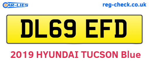 DL69EFD are the vehicle registration plates.