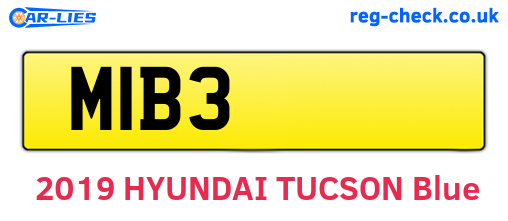 MIB3 are the vehicle registration plates.