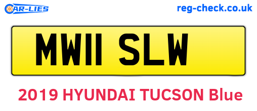 MW11SLW are the vehicle registration plates.