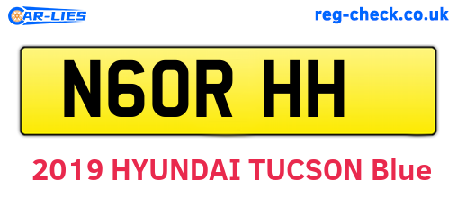 N60RHH are the vehicle registration plates.
