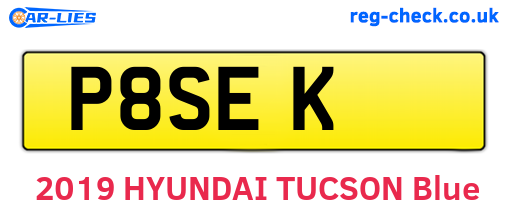 P8SEK are the vehicle registration plates.