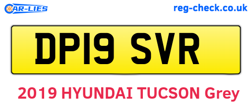 DP19SVR are the vehicle registration plates.