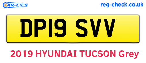 DP19SVV are the vehicle registration plates.
