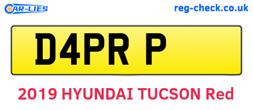 D4PRP are the vehicle registration plates.