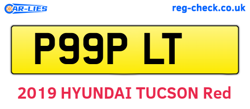 P99PLT are the vehicle registration plates.