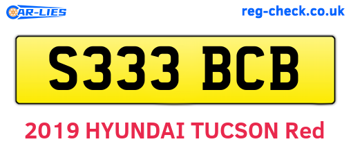 S333BCB are the vehicle registration plates.