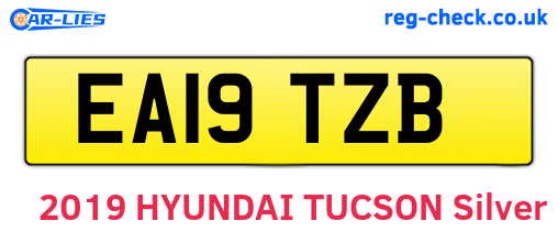 EA19TZB are the vehicle registration plates.