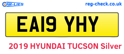 EA19YHY are the vehicle registration plates.