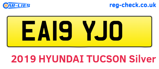 EA19YJO are the vehicle registration plates.