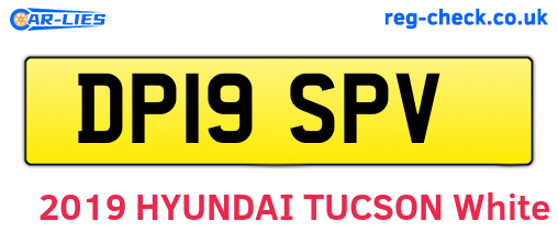 DP19SPV are the vehicle registration plates.