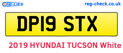 DP19STX are the vehicle registration plates.