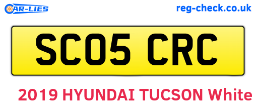 SC05CRC are the vehicle registration plates.