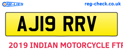 AJ19RRV are the vehicle registration plates.