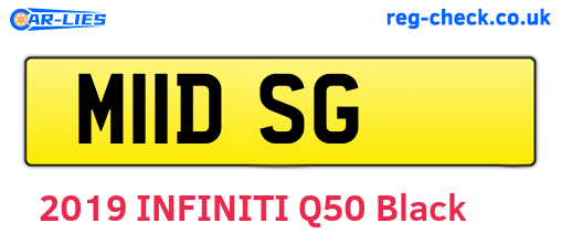 M11DSG are the vehicle registration plates.