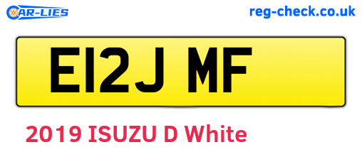 E12JMF are the vehicle registration plates.