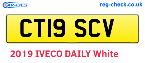 CT19SCV are the vehicle registration plates.