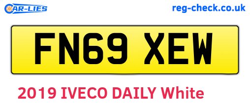 FN69XEW are the vehicle registration plates.