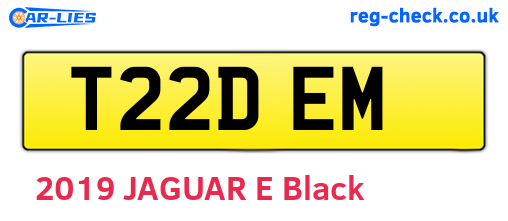 T22DEM are the vehicle registration plates.