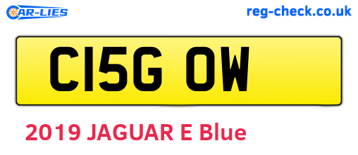 C15GOW are the vehicle registration plates.