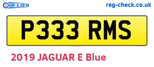 P333RMS are the vehicle registration plates.