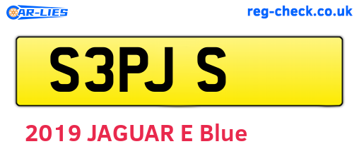 S3PJS are the vehicle registration plates.