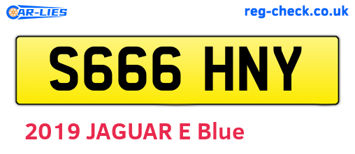 S666HNY are the vehicle registration plates.